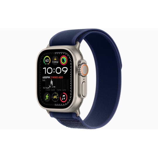 Apple Watch Ultra 2/49mm/Natural/Sport Band/Blue Trail/-S/M