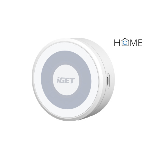 iGET HOME Chime CHS1 White - vnitřní reproduktor se zvukem a LED indikací, pro zvonek iGET DS1