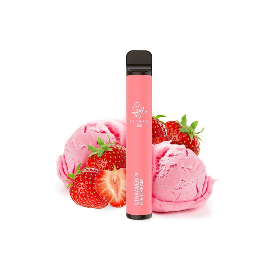 ELF BAR 600 Strawberry Ice Cream, 20mg/ml, balení 10ks