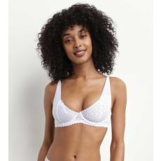 DIM DAILY DENTELLE UNDERWIRE BRA - Dámská krajková podprsenka - bílá