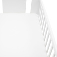 Jersey prostěradlo do postýlky New Baby 120x60 white