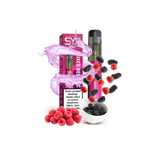 SYX BAR MIXED BERRIES 16,5 mg/ml 900 potáhnutí 1 ks