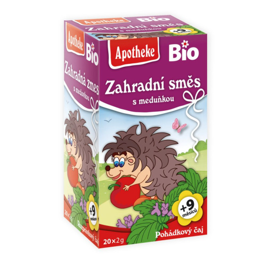 Apotheke BIO čaj dětský Zahradní směs s meduňkou 20x2g