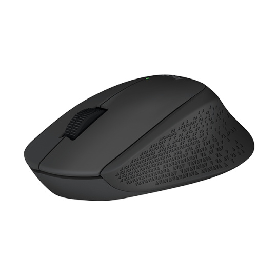 Logitech M280/Ergonomická/Optická/Pro praváky/1 000 DPI/Bezdrátová USB/Černá