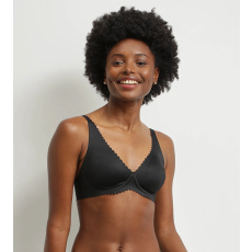 DIM TRIANGLE BODY TOUCH BRA - Dámská podprsenka s kosticí - černá