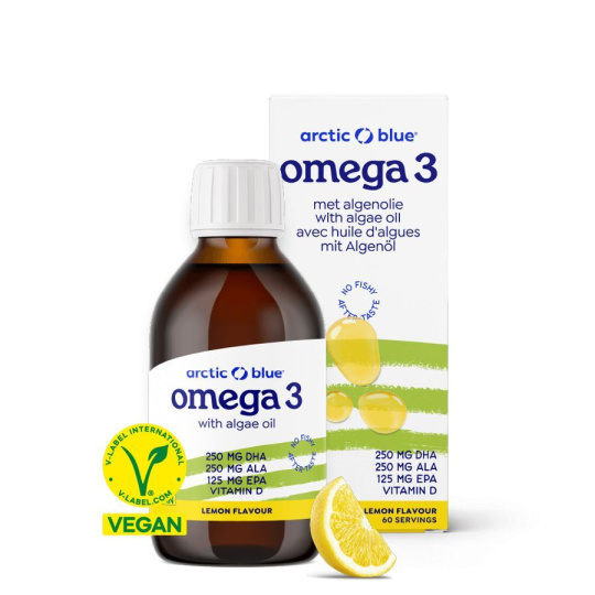 Vegan Omega 3-6-9 Algae 150ml (Konopný olej + olej z mořské řasy + vitamín D 400IU)