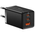 Baseus CCGP120201 GaN5 Pro Quick Nabíječka USB-A + 2x USB-C 65W Black