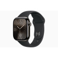 Apple Watch S10 Cell/46mm/Slate Grey/Sport Band/Black/-M/L