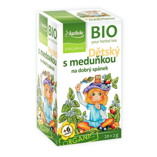 Apotheke BIO čaj dětský Meduňkový na dobrý spánek 20x2g