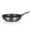 pánev WOK 28x7,8cm/3mm nepřiln.povrch METALLIC PLATINUM