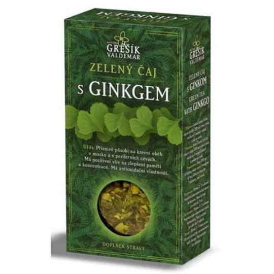 Grešík čaj zelený s Ginkgem 70g