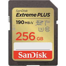 SanDisk Extreme PLUS/SDXC/256GB/UHS-I U3 / Class 10