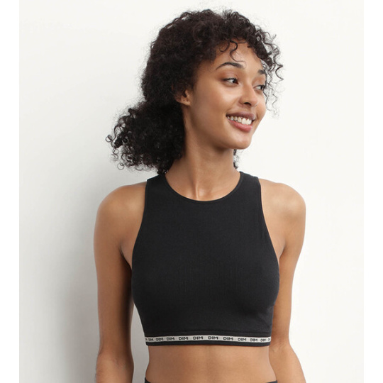 DIM ICONS WIREFREE CROP TOP - Dámský top - černá