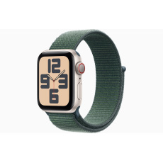 Apple Watch SE Cell/44mm/Starlight/Sport Band/Lake Green