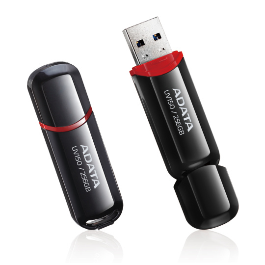 ADATA UV150/256GB/USB 3.2/USB-A/Černá