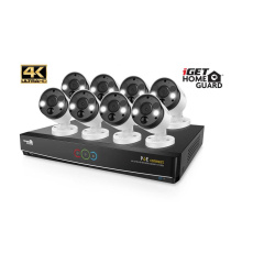 iGET HGNVK164908 - Kamerový UltraHD 4K PoE set, 16CH NVR + 8x IP 4K kamera, zvuk, SMART W/M/Andr/iOS