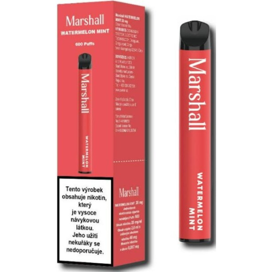 Marshall elektronická cigareta 20mg Watermelon Mint