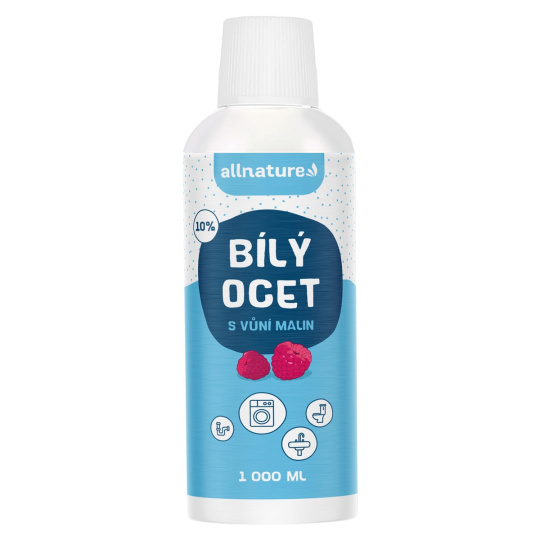 Allnature Bílý ocet 10% s vůní malin 1000 ml