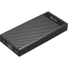 Sandberg Powerbank 2xUSB-C PD100W 30000mAh, černá