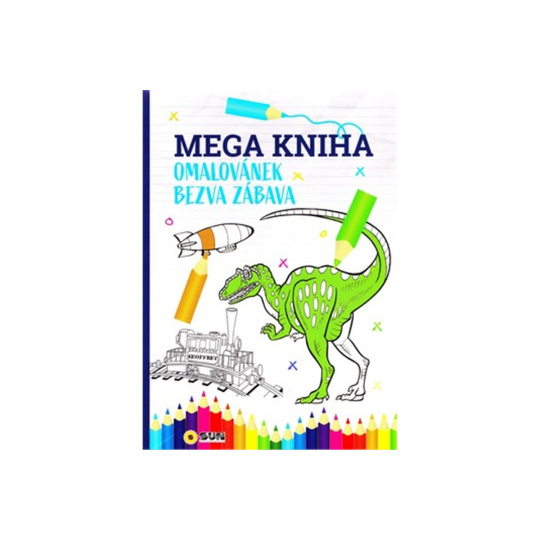 Mega kniha omalovánek - Blue bezva zábava