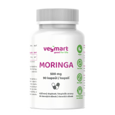 Vegmart Moringa 500 mg, 90 kapslí>