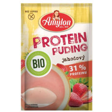 Amylon pudink protein 35% BIO Jahodový 45g