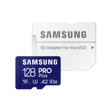 Samsung/micro SDXC/128GB/Class 10/+ Adaptér/Modrá